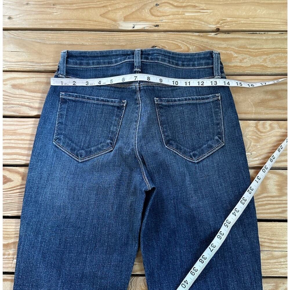 NWT L’Agence High Rise Distressed Jeans Size 25 Women’s Blue High Line - Picture 8 of 9